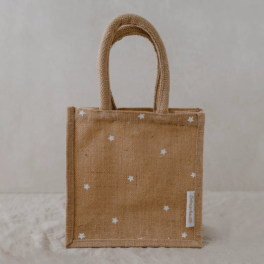 Mini Jute Shopper - Stars