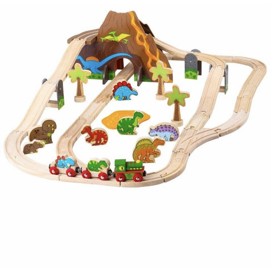 Bigjigs Rail Dinosaur Railway Set (5912776835238)